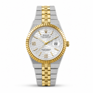 Rolex Land-Dweller Style Two Tone Stainless Steel Watch for Men